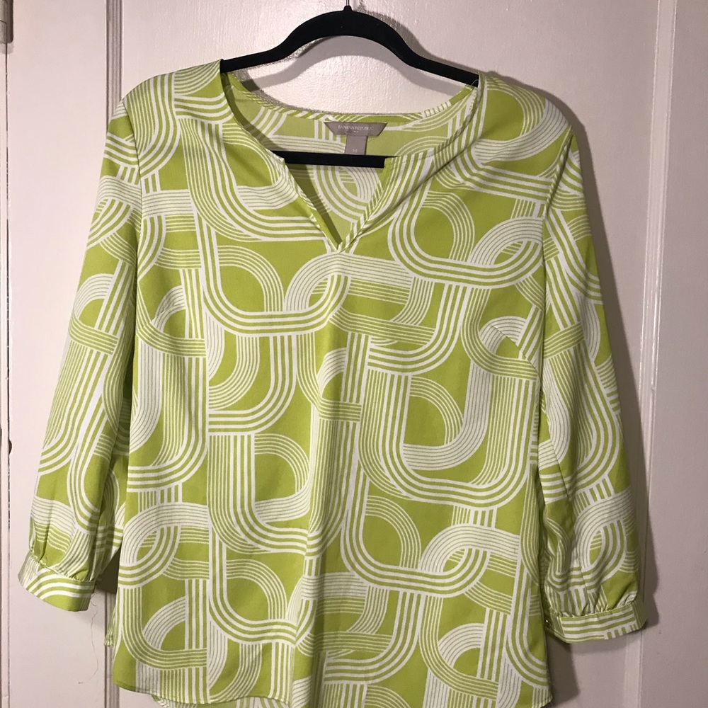 Geometric Banana Republic Blouse